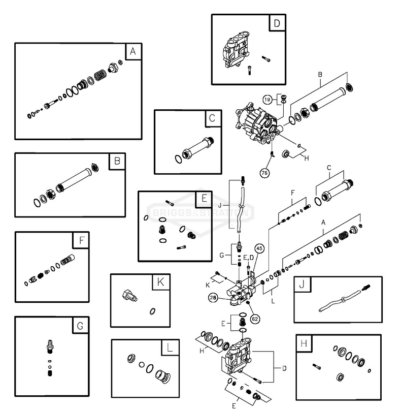 020230 pump 198164 breakdown  parts